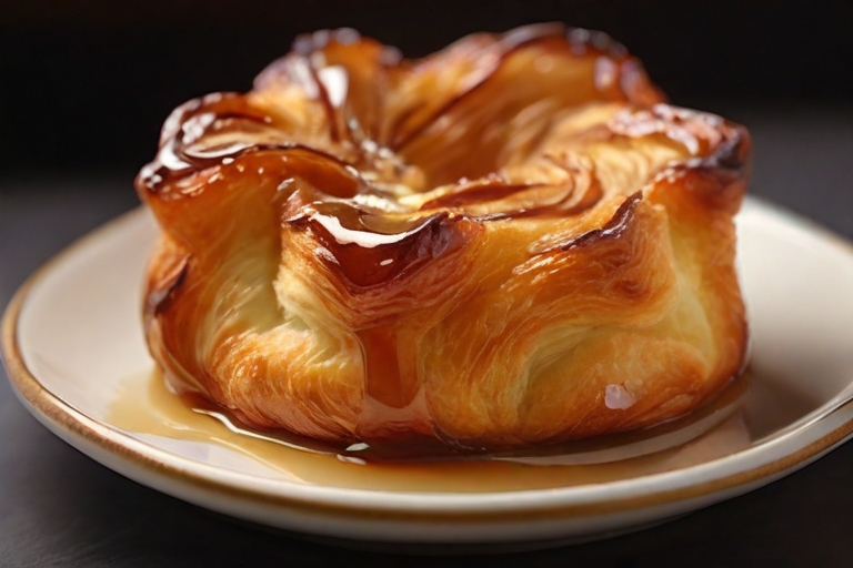 Kouign-amann cu unt și caramel